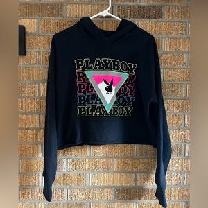 Playboy by PACSUN Women’s Crop Hooded Sweatshirt